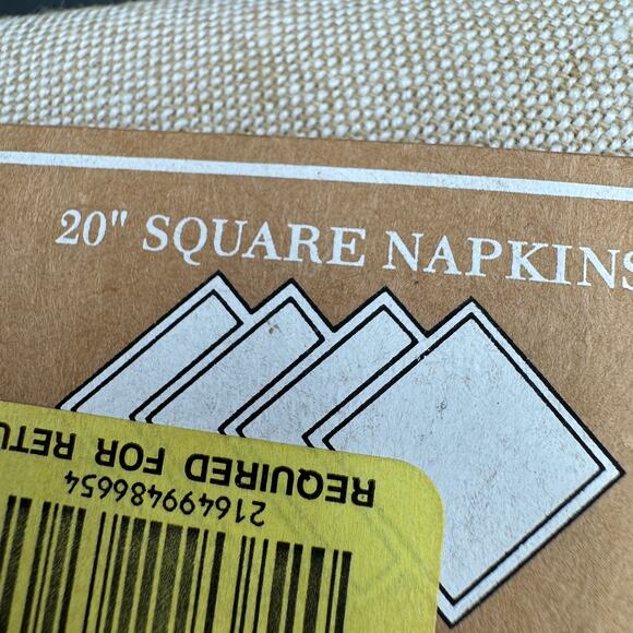 Linen K Napkins by Mud Pie set of 4 "K" Monogram NIB - Picture 6 of 6